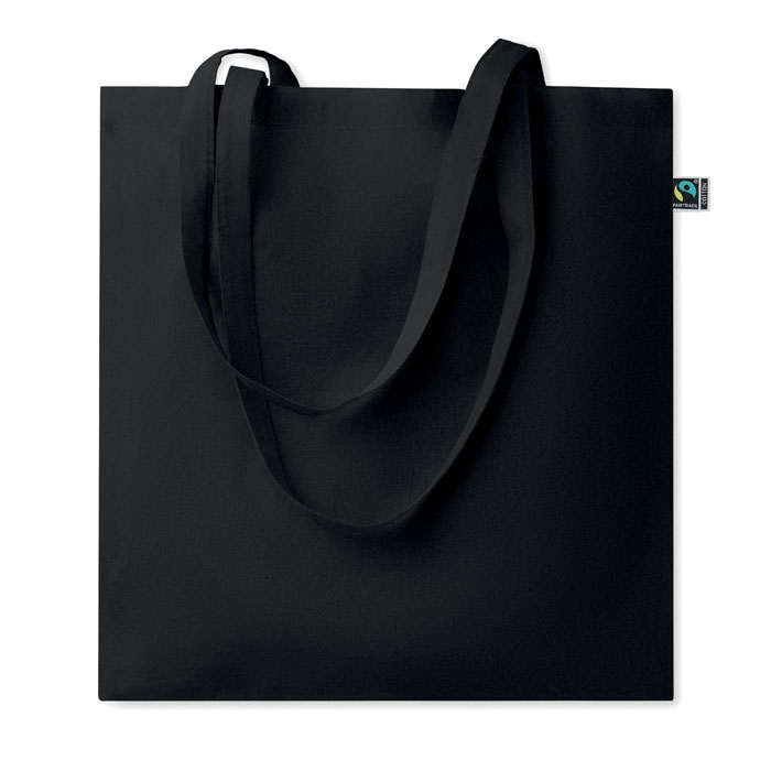OSOLE+ COLOUR - Torba na zakupy Fairtrade 180gr, Czarny