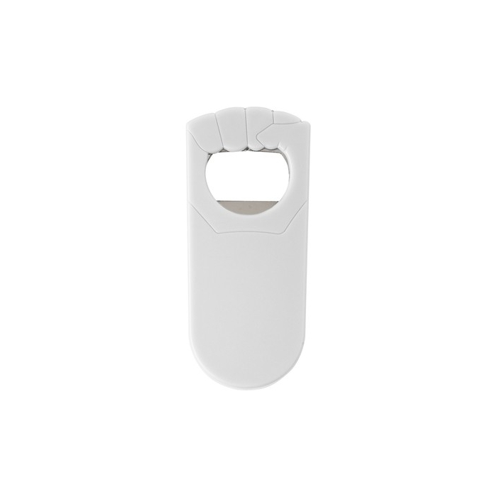 Otwieracz do butelek "pięść" biały