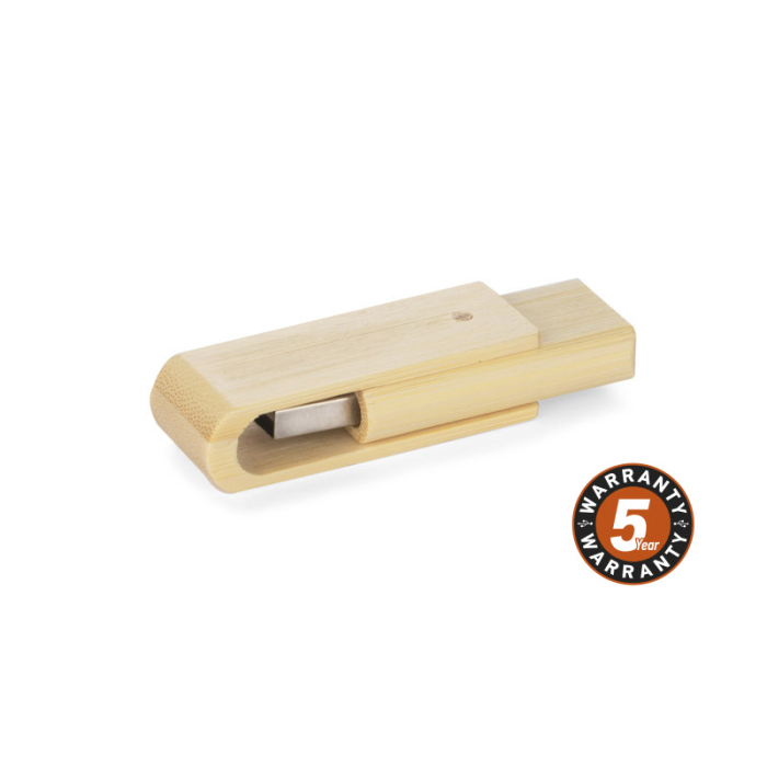 Pamięć USB bambusowa TWISTER 16 GB brązowy