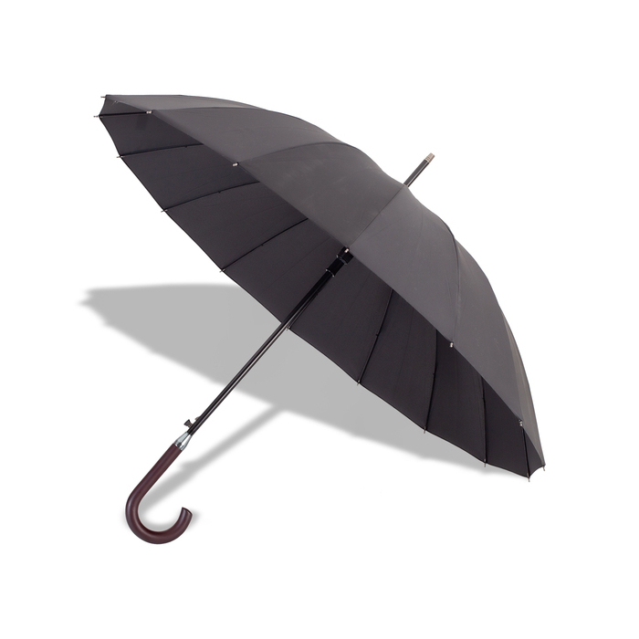 Parasol 16 panelowy Thun, czarny