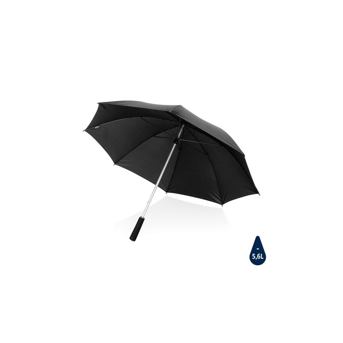 Parasol manualny 25" Swiss Peak AWARE™ RPET black