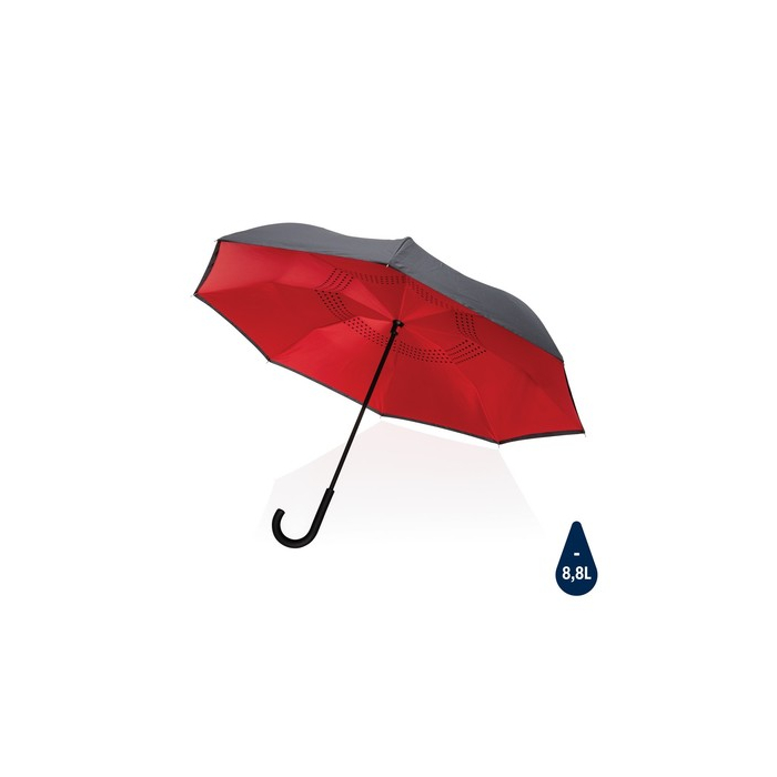 Parasol odwracalny 23" Impact AWARE™ rPET czerwony