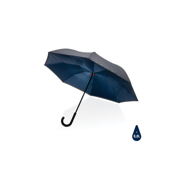 Parasol odwracalny 23" Impact AWARE™ rPET granatowy