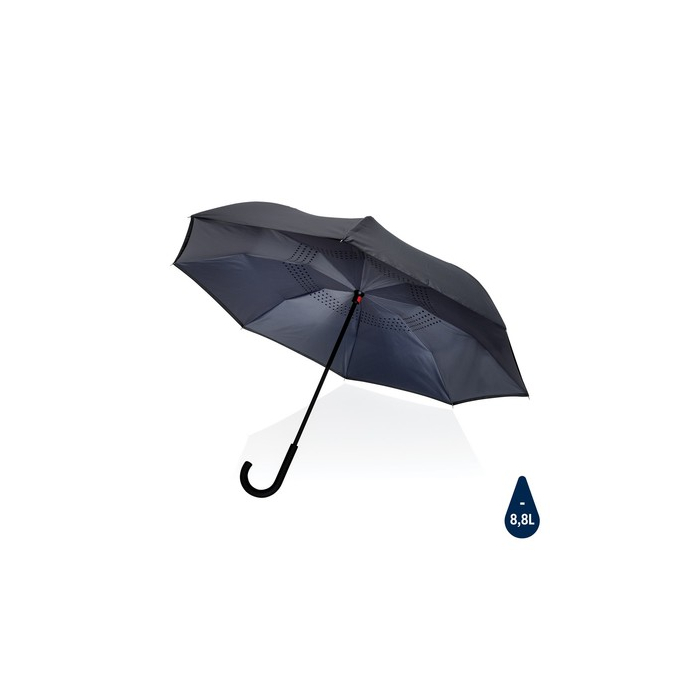 Parasol odwracalny 23" Impact AWARE™ rPET antracytowy