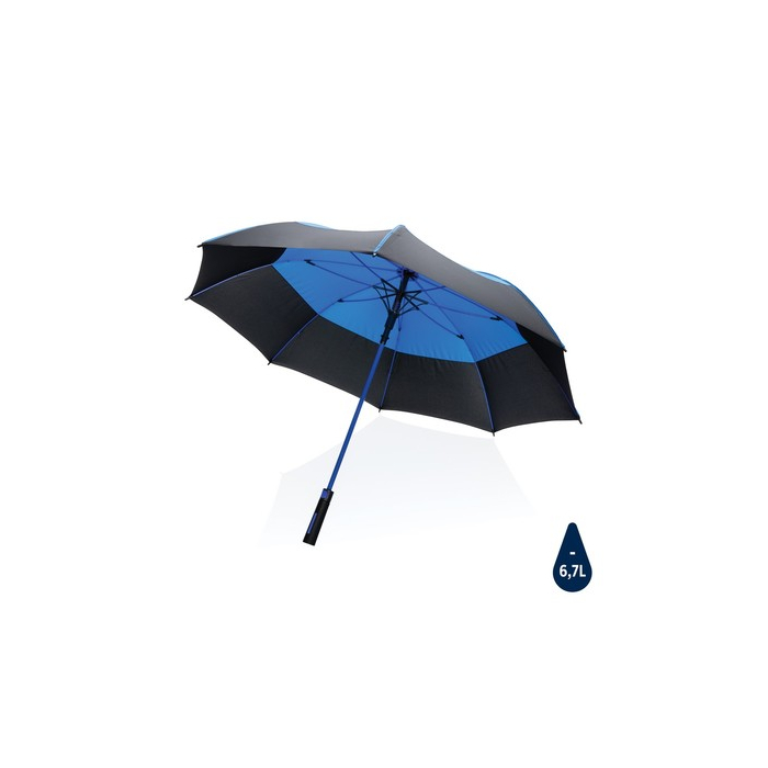 Parasol sztormowy 27", automatyczny Impact AWARE™ rPET niebieski