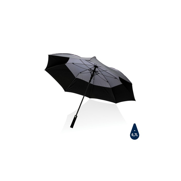 Parasol sztormowy 27", automatyczny Impact AWARE™ rPET antracytowy