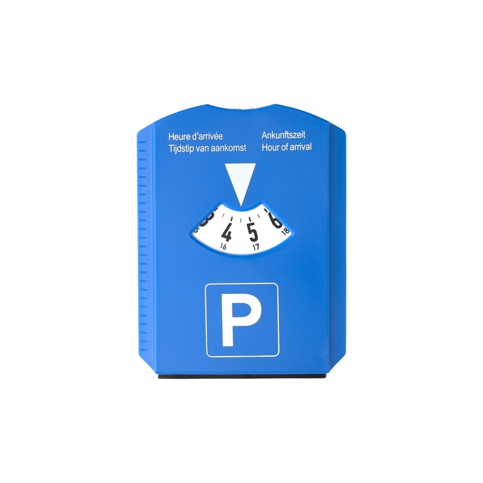 Parkometr, skrobaczka z żetonami niebieski