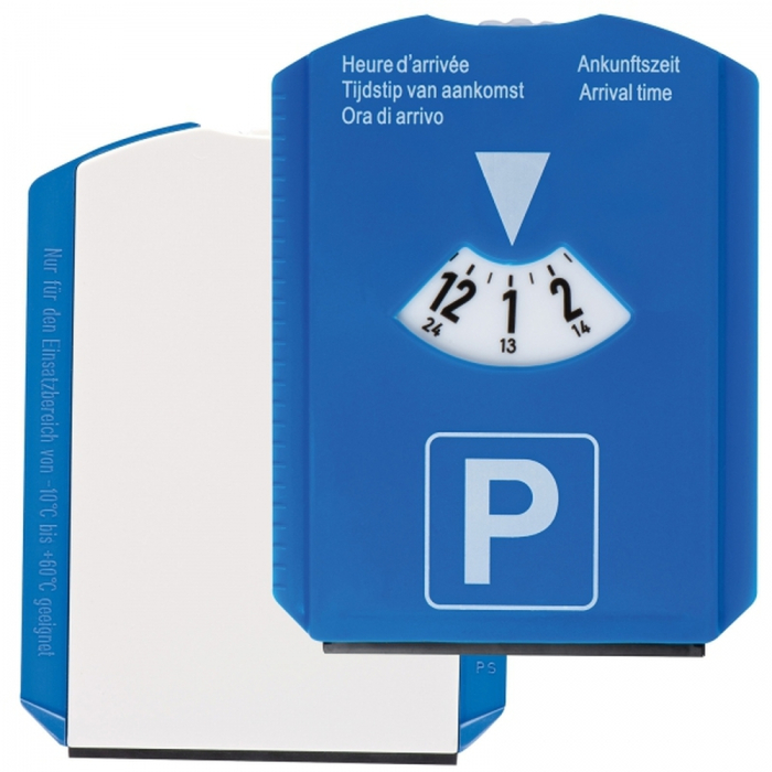 Parkometr ze skrobaczką do szyb, niebieski