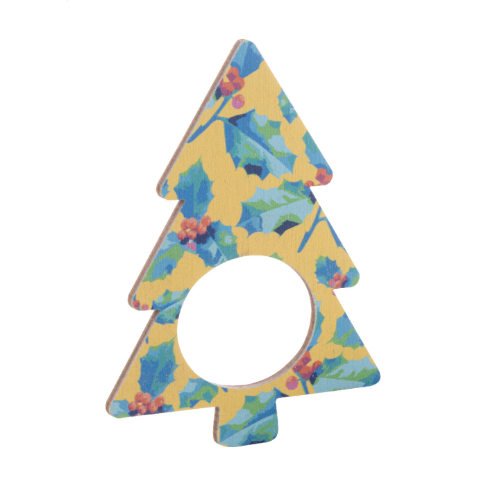 personalizowany świąteczny pierścień na serwetki