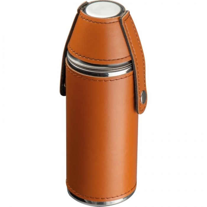 Piersiówka 230 ml, brązowy