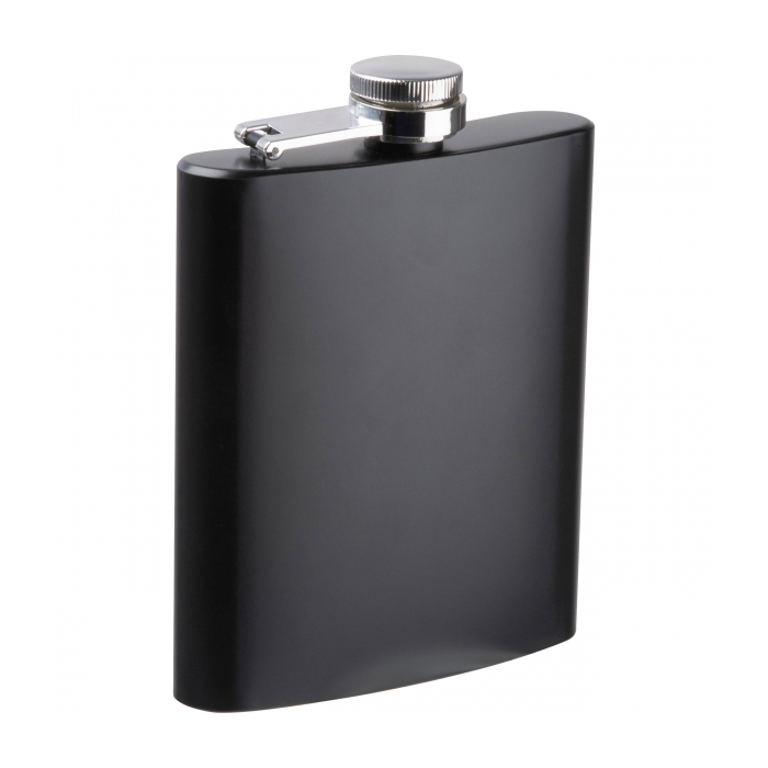 Piersiówka stalowa 207 ml SHEFFIELD, czarny