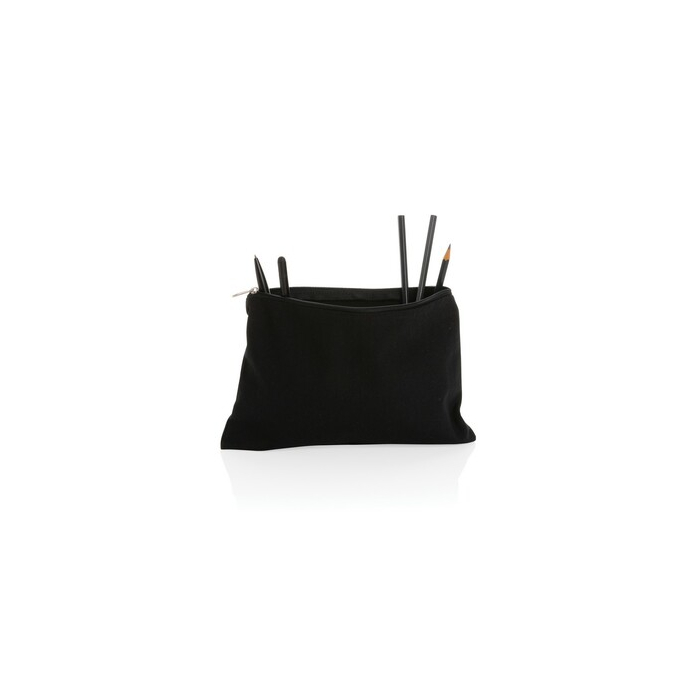 Piórnik Impact AWARE™, niebarwiona bawełna z recyklingu czarny