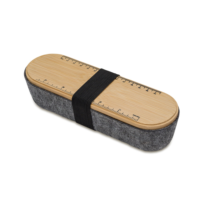 Piórnik z uchwytem na telefon Jasse, szary