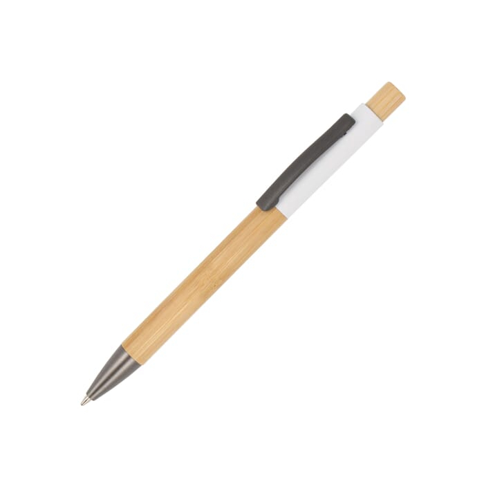 Pióro kulkowe Madrid bamboo, biały