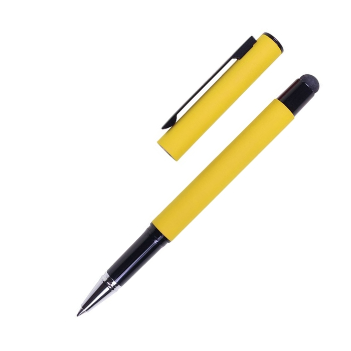Pióro kulkowe touch pen, soft touch CELEBRATION Pierre Cardin, żółty