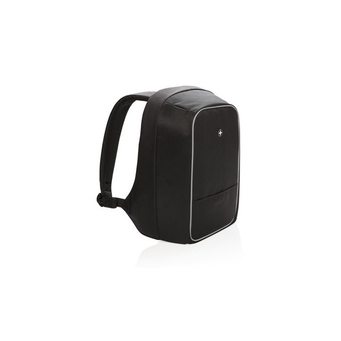 Plecak chroniący przed kieszonkowcami Swiss Peak czarny