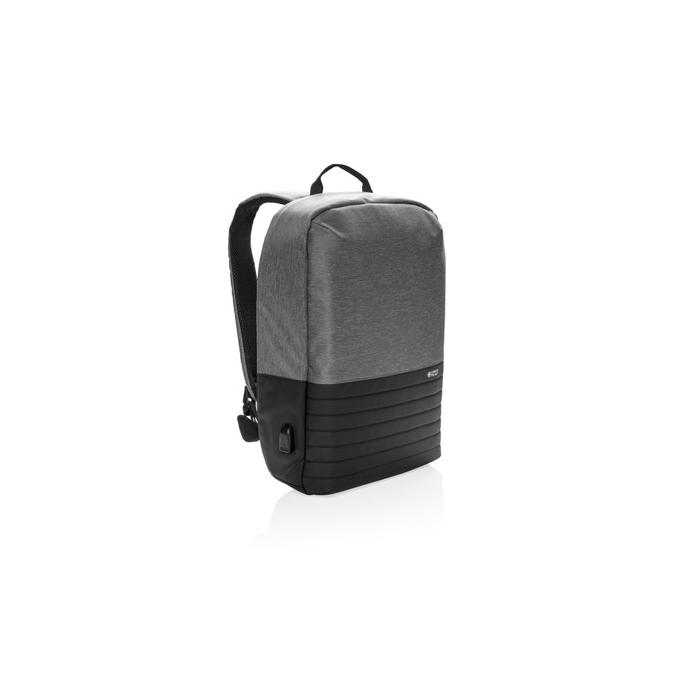 Plecak chroniący przed kieszonkowcami Swiss Peak szary, czarny