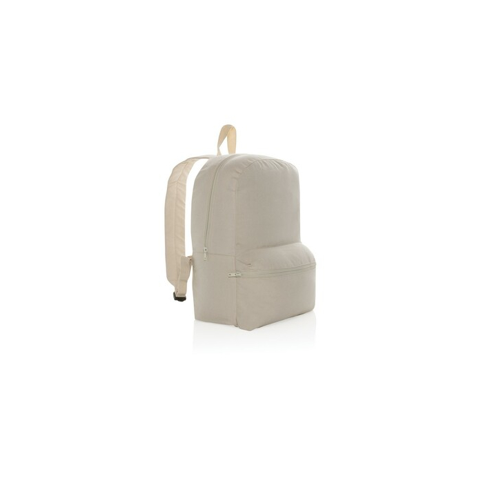 Plecak Impact AWARE™, niebarwiona bawełna z recyklingu złamany biały