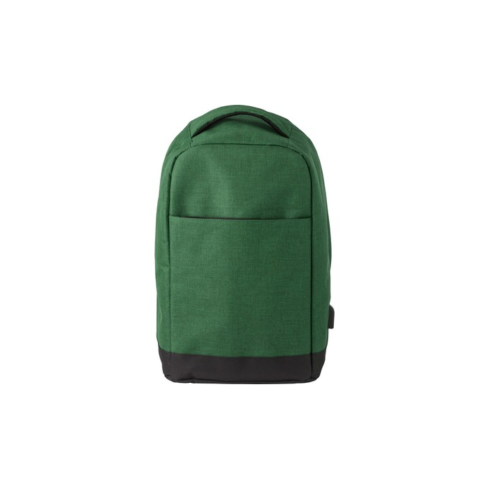 Plecak na laptopa 13", chroniący przed kieszonkowcami zielony