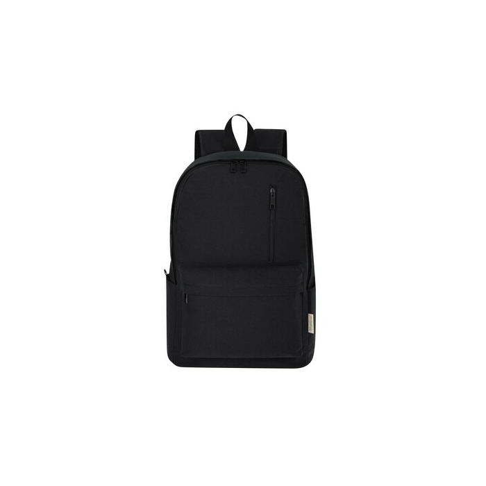 Plecak na laptopa 15" z bawełny z recyklingu czarny