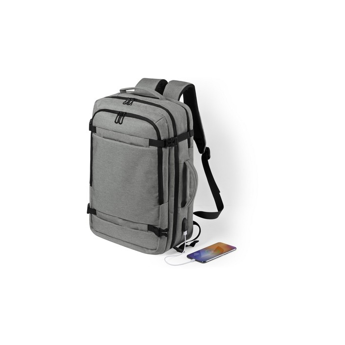 Plecak na laptopa 17" szary