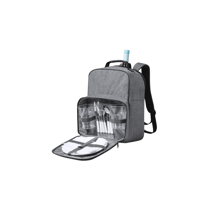 Plecak piknikowy RPET, termoizolacyjny szary