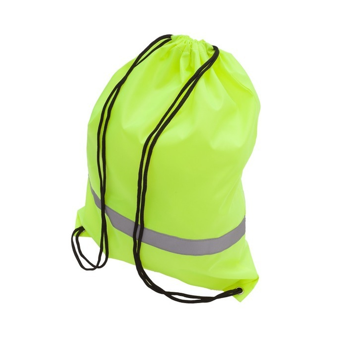 Plecak promocyjny z taśmą odblaskową, żółty