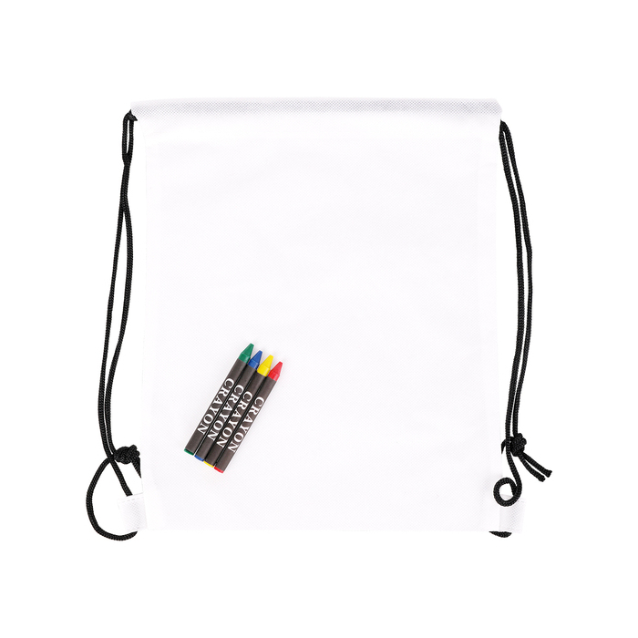 Plecak z kredkami Crayonme, biały