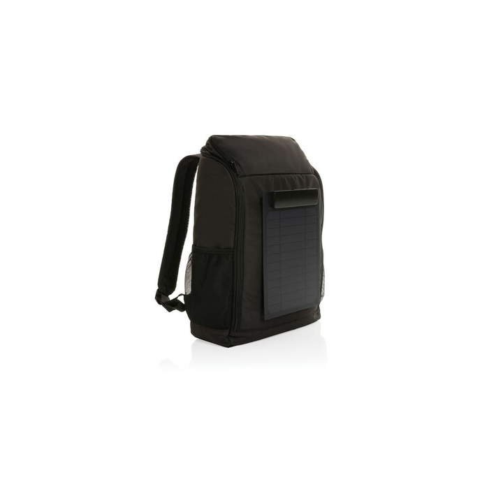 Plecak z panelem słonecznym 5W Pedro AWARE™ RPET czarny