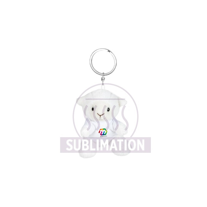 Pluszowa owca, brelok | Colleen biały