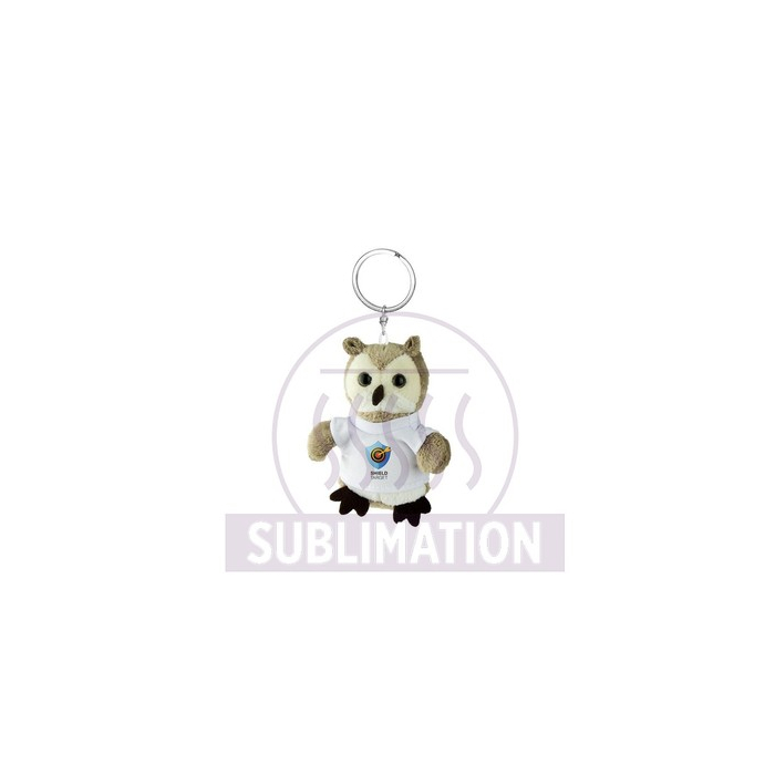 Pluszowa sowa, brelok | Cleverly jasnobrązowy