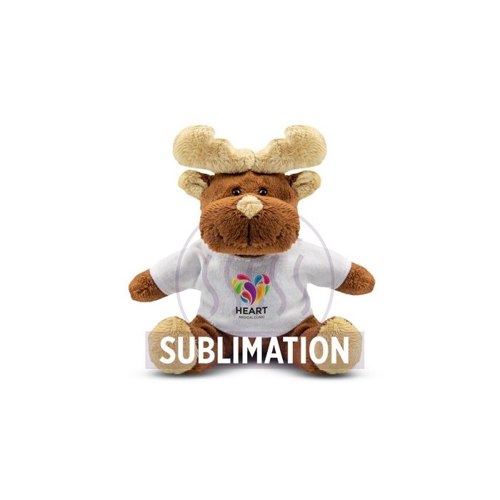 Pluszowy renifer | Comet White brązowy