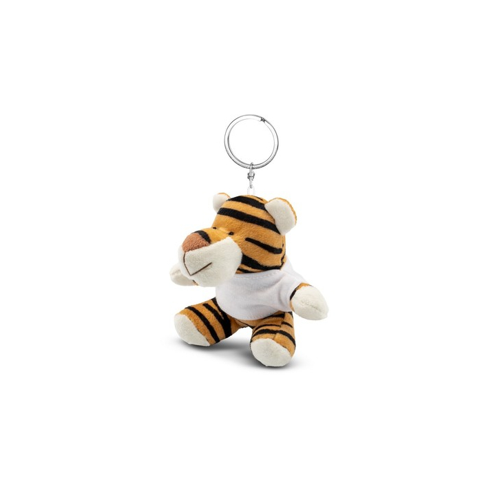 Pluszowy tygrys, brelok | Orson jasnobrązowy