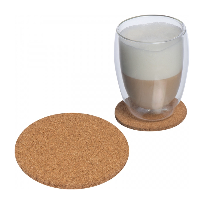 Podkładka pod kubek korkowa, beżowy