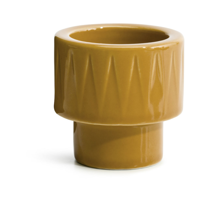 Podstawka/Świecznik,  ż&oacute;łty