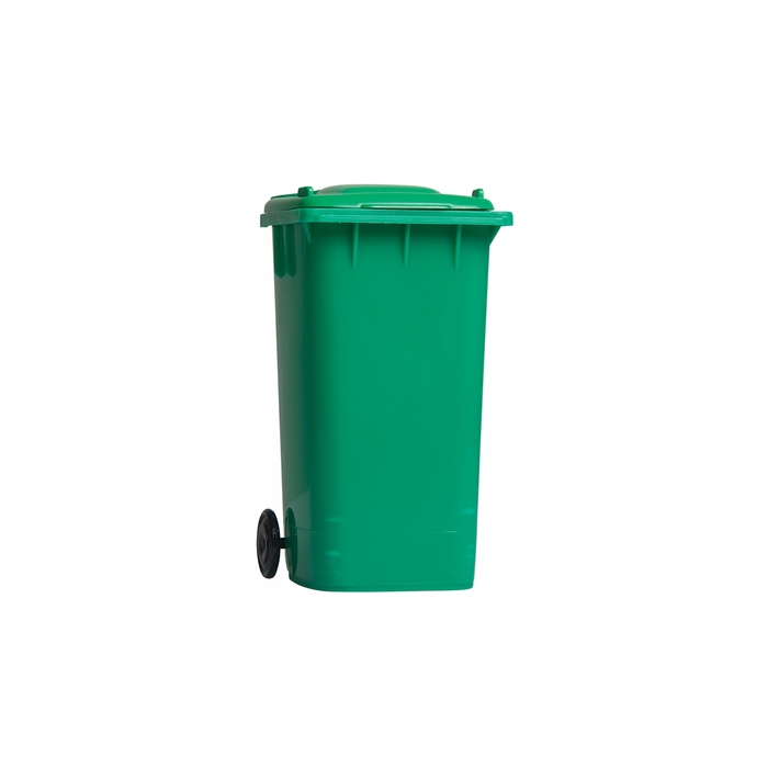 Pojemnik na przybory do pisania "kontener na śmieci" zielony