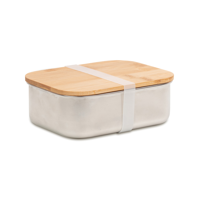 Pojemnik stalowy na lunch 800 ml, srebrny