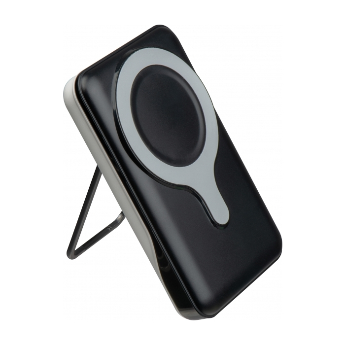 Power bank 10 000 mAh z ładowarką indukcyjną VENTURA, czarny