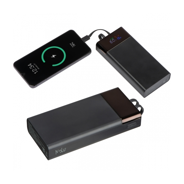 Power bank 20 000 mAh MARBELLA MoLu, czarny