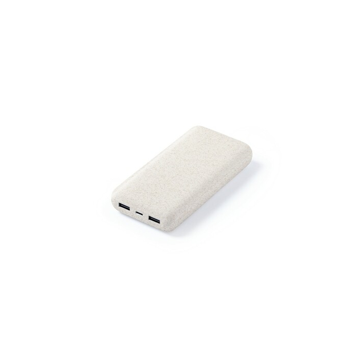 Power bank 20000 mAh ze słomy pszenicznej neutralny