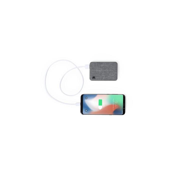 Power bank 5000 mAh RPET grafitowy