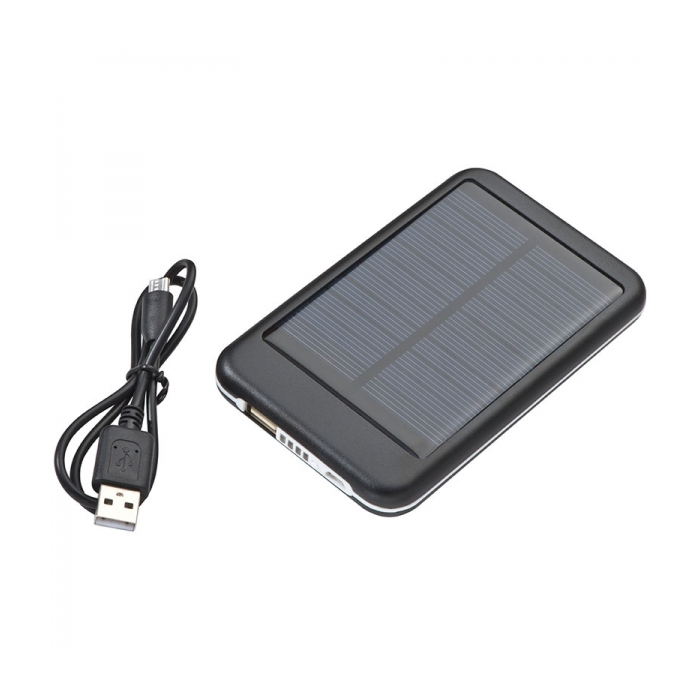 Power bank solarny 4 000 mAh PHILADELPHIA, czarny