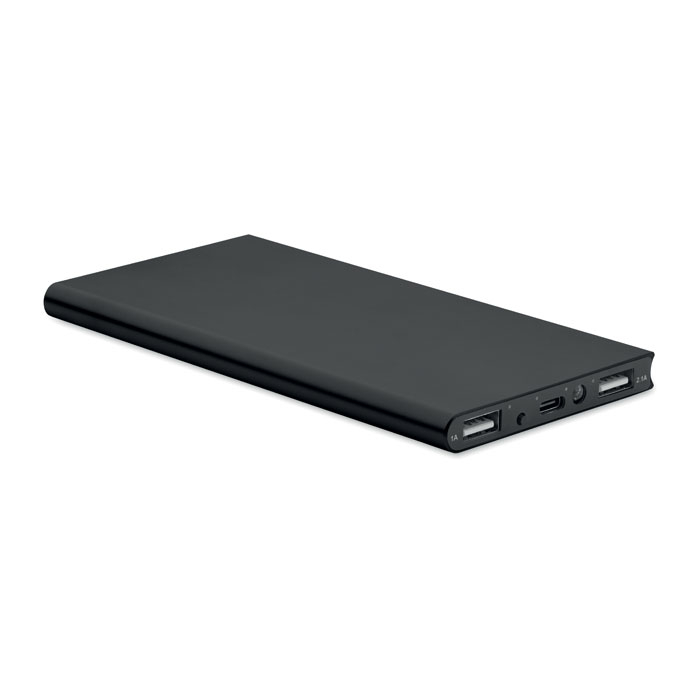 POWERFLAT8C - Power bank 8000 mAh, Czarny