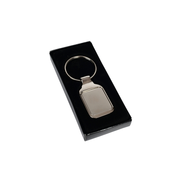 Prostokątny brelok do kluczy | Tristian srebrny
