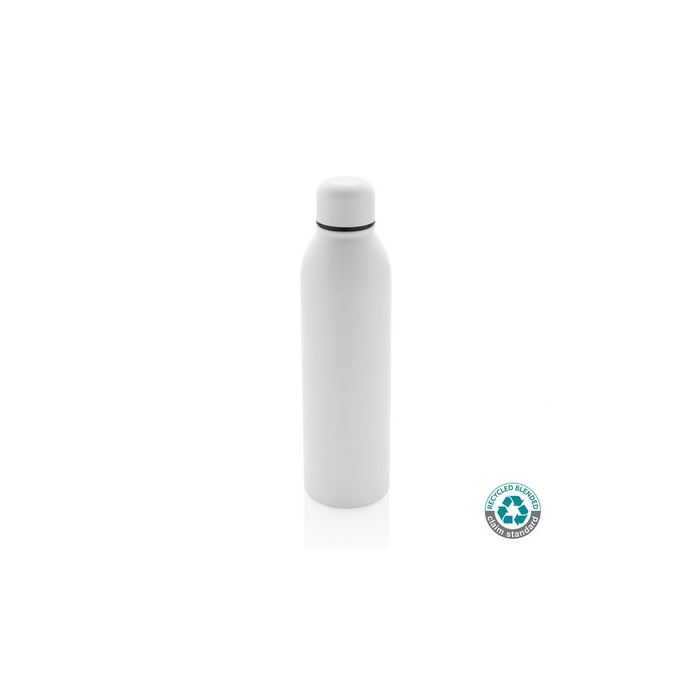 Próżniowa butelka sportowa 500 ml, stal nierdzewna z recyklingu white