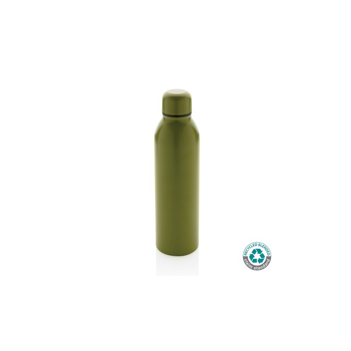 Próżniowa butelka sportowa 500 ml, stal nierdzewna z recyklingu green