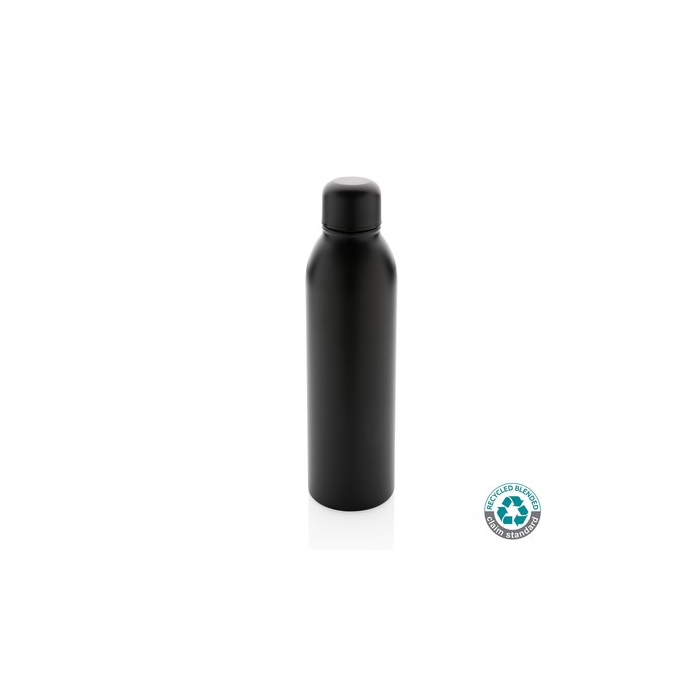 Próżniowa butelka sportowa 500 ml, stal nierdzewna z recyklingu black