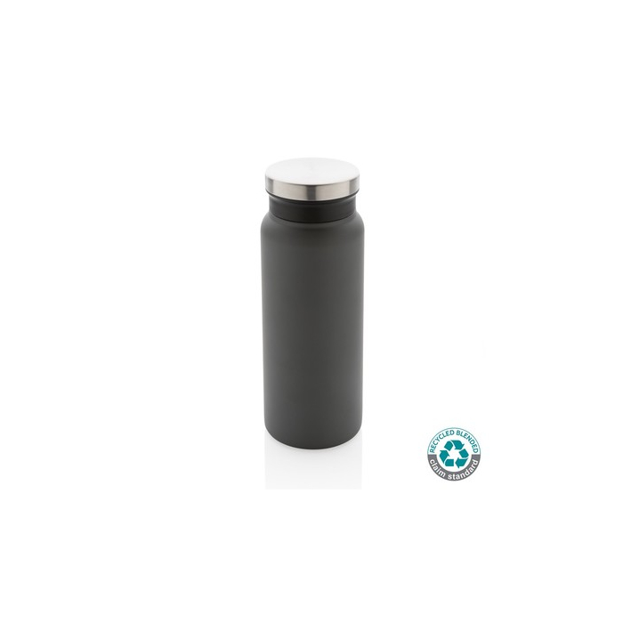 Próżniowa butelka sportowa 600 ml, stal nierdzewna z recyklingu anthracite