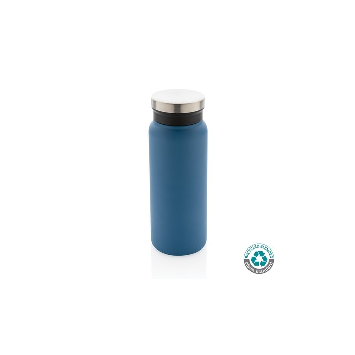 Próżniowa butelka sportowa 600 ml, stal nierdzewna z recyklingu blue