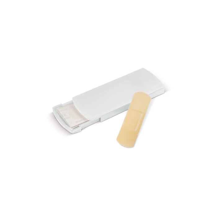 Pudełko na plastry, biały mrożony